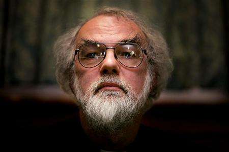Floating Head of Canterbury Rowan Williams, the leader of the Anglican Church