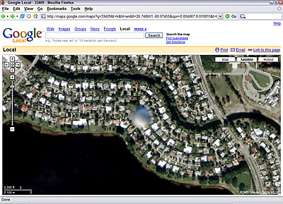 Google Maps Palm Beach, Florida, UFO