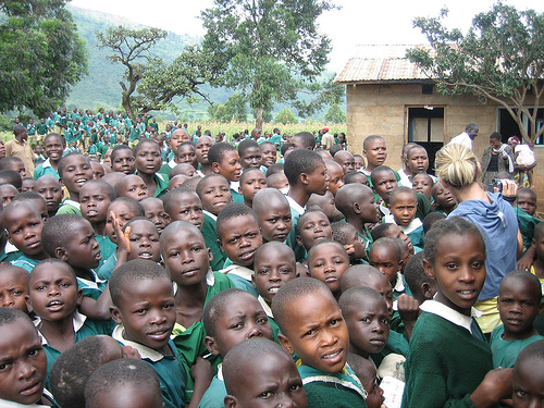 Children at a rural school near Kakamega, Kenya