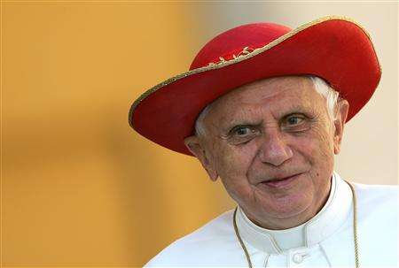 Pope Benedict's bitchin' new hat, a saturno