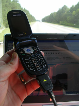Samsung SPH-A920 EVDO connection