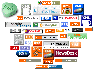 Forskellige RSS ikoner